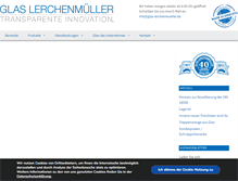 Tablet Screenshot of glas-lerchenmueller.de